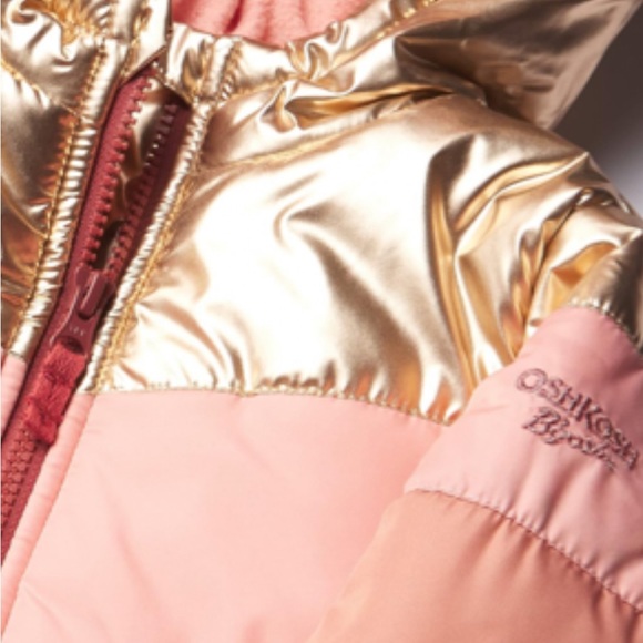 OshKosh b’gosh toddler girls puffer coat size 3T - Picture 5 of 15